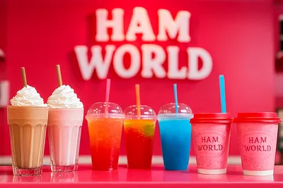 Selection of hot and cold beverages