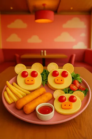 Colourful vegetarian and vegan meal options